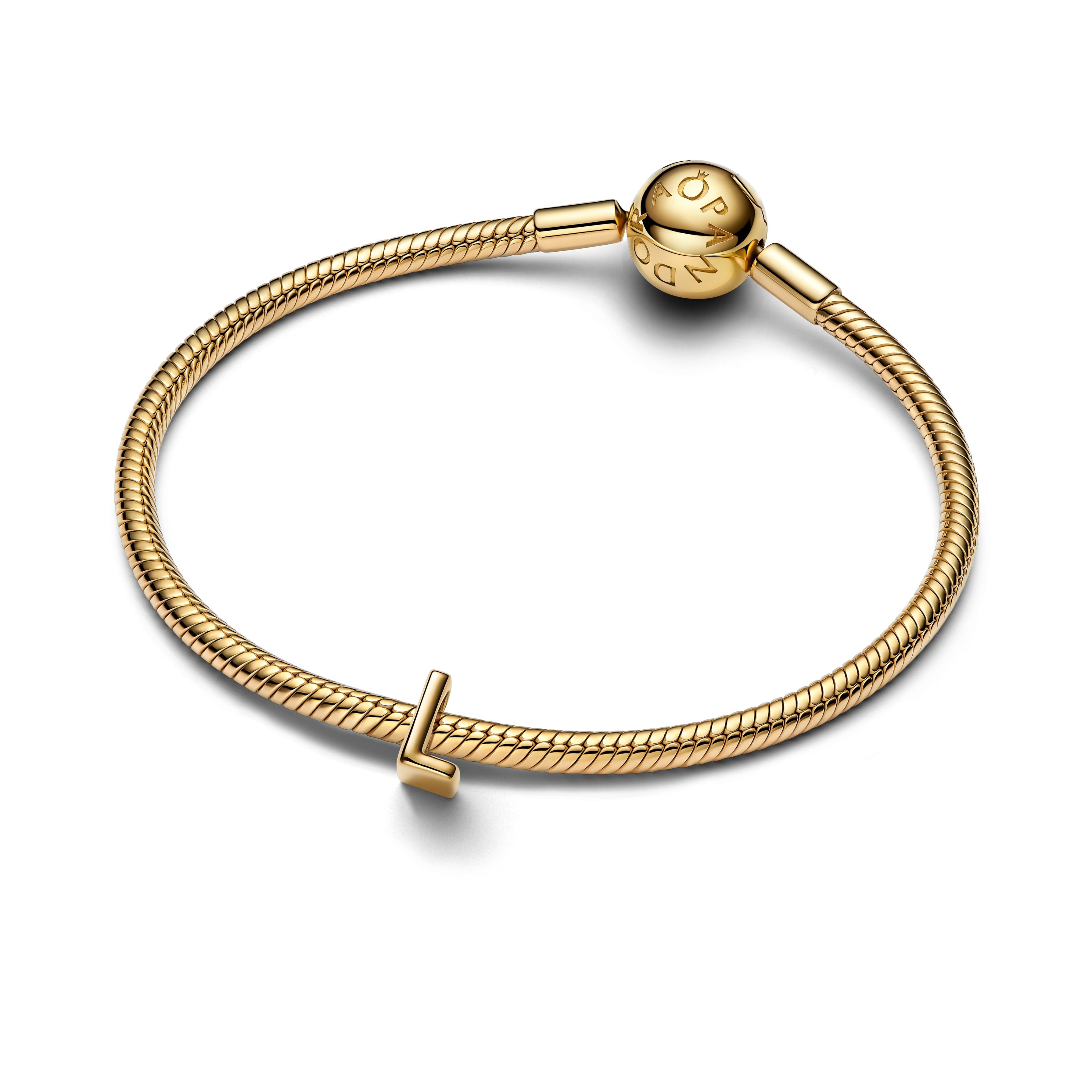 Pandora Letter L Alfabetbedel goudverguld letterbedel - 763958C00