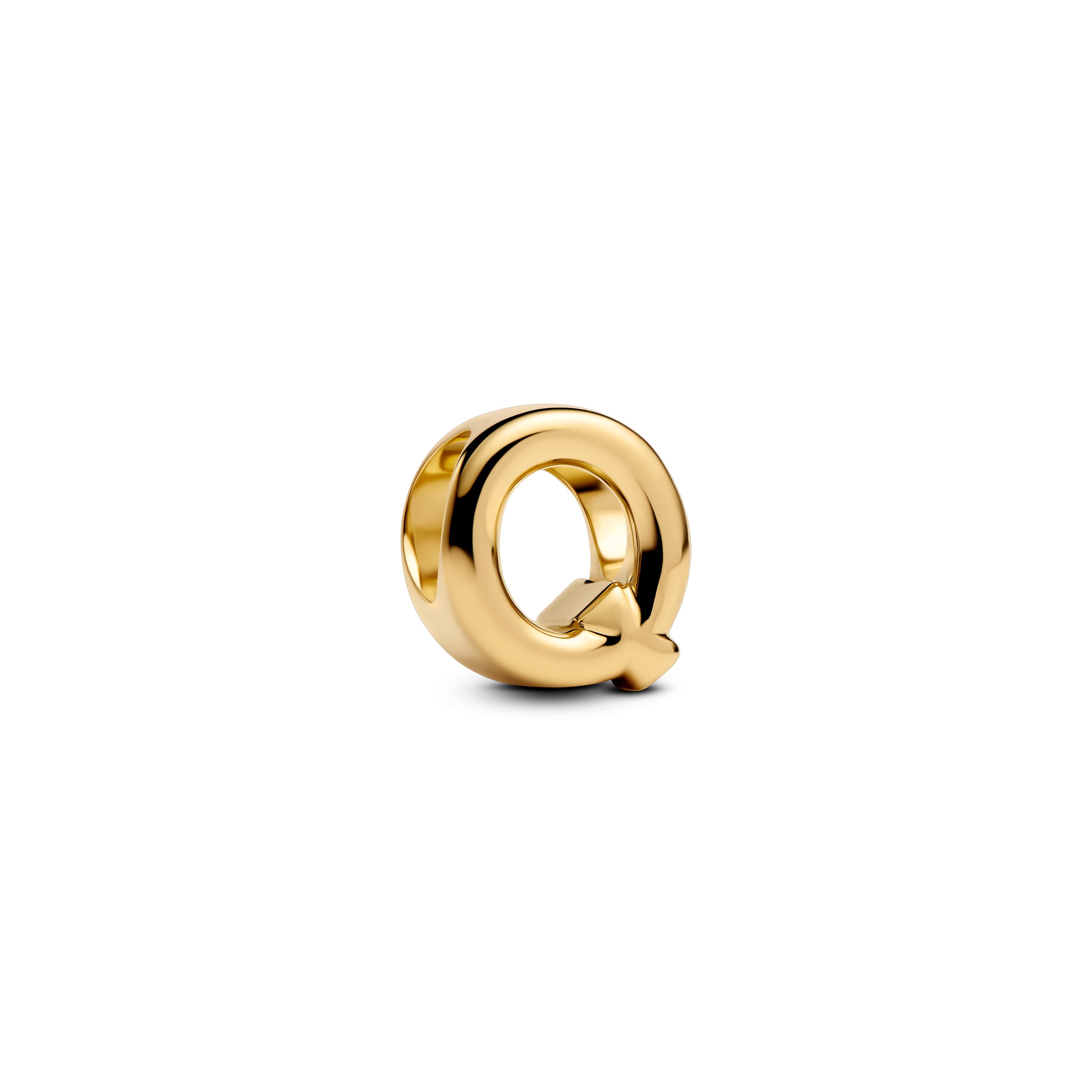 Pandora Letter Q Alfabetbedel goudverguld letterbedel - 763963C00