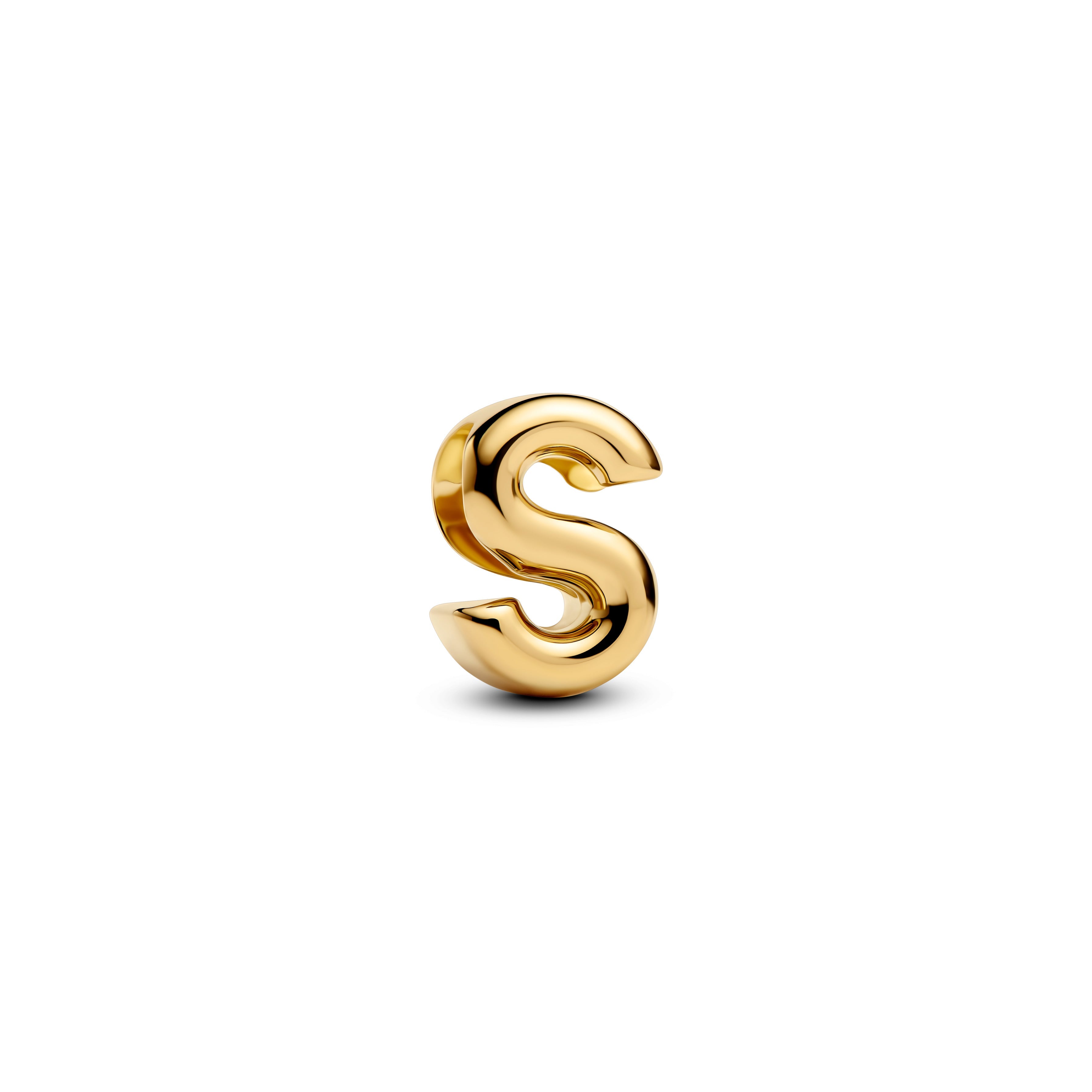Pandora Letter S Alfabetbedel goudverguld letterbedel - 763965C00