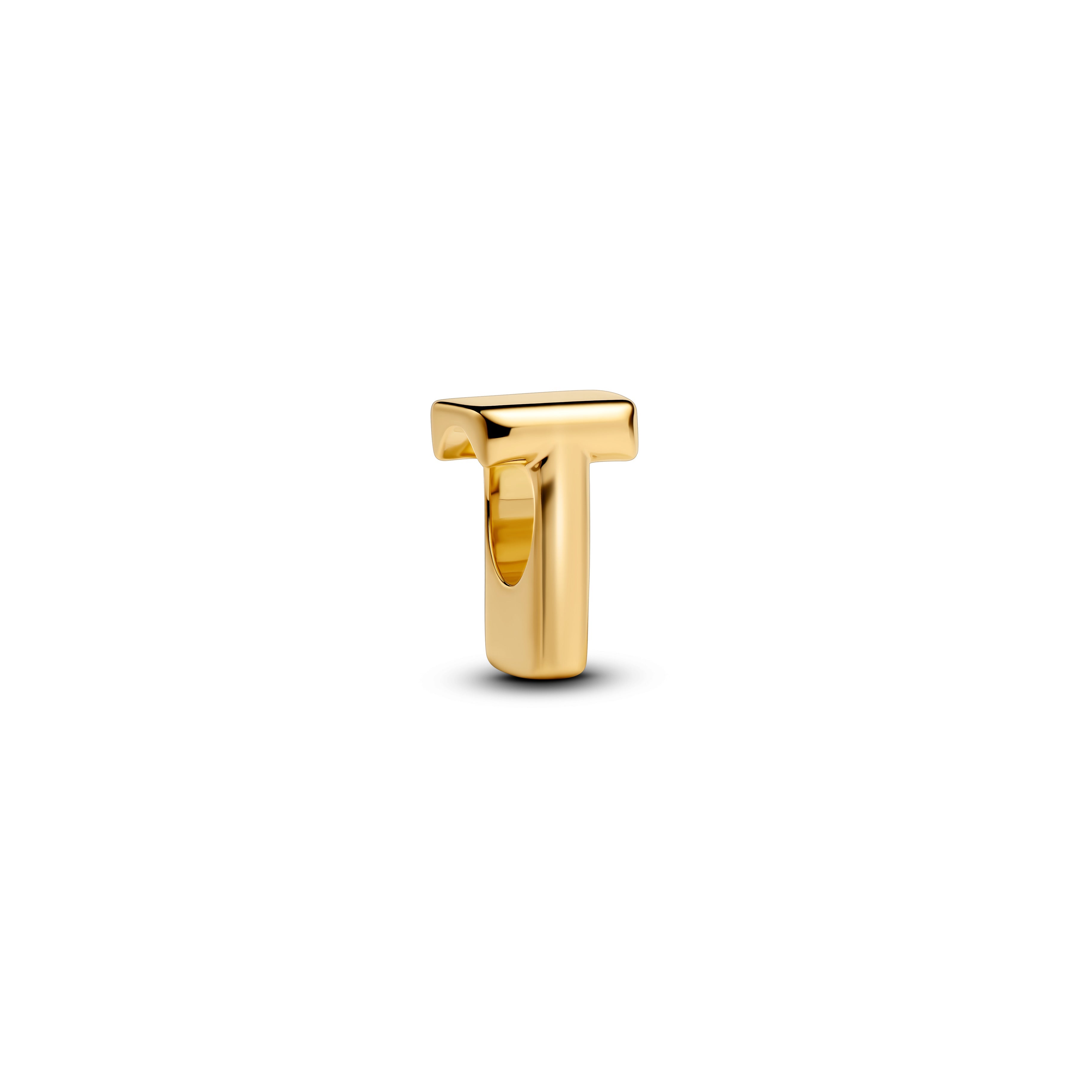 Pandora Letter T Alfabetbedel goudverguld letterbedel - 763966C00