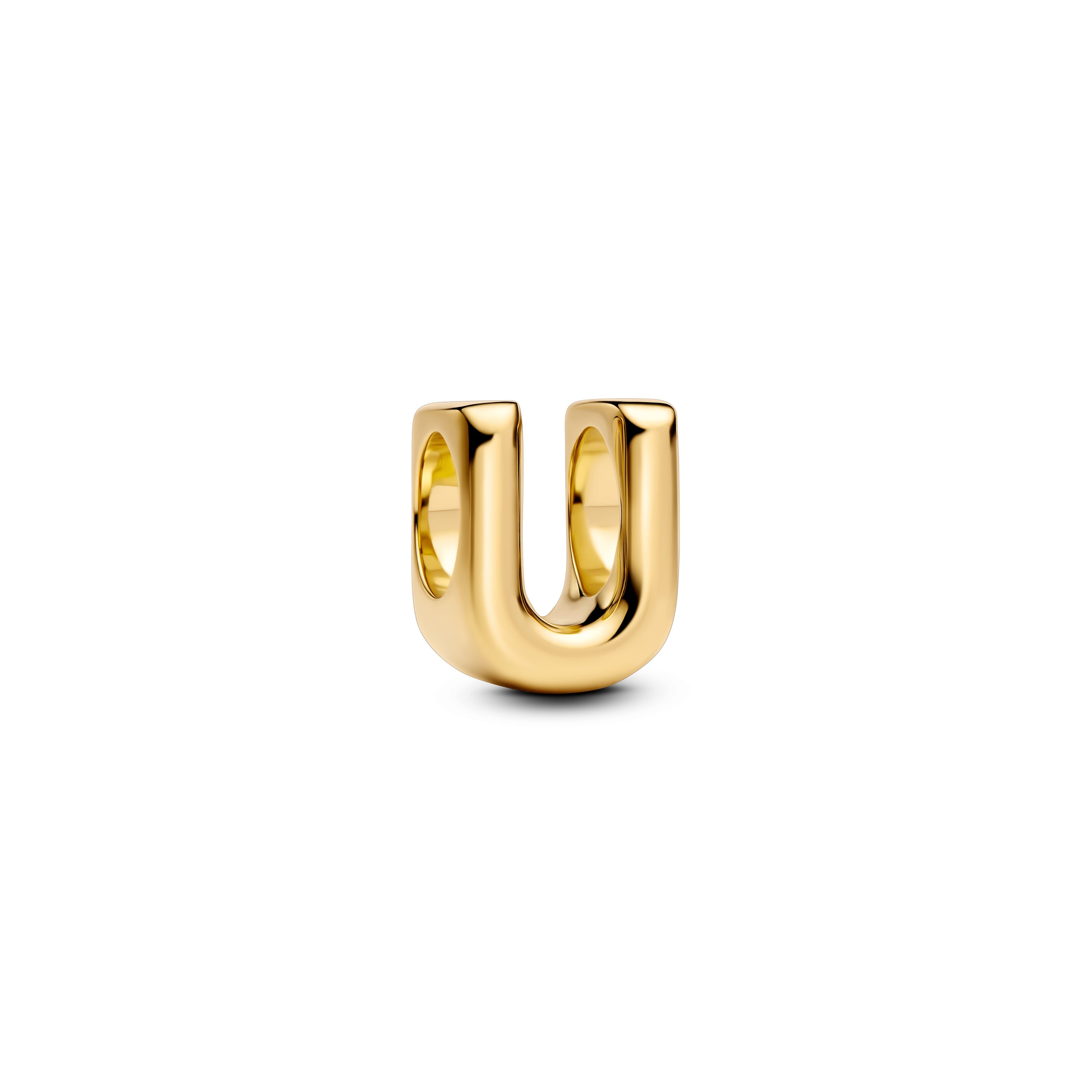 Pandora Letter U Alfabetbedel goudverguld letterbedel - 763967C00