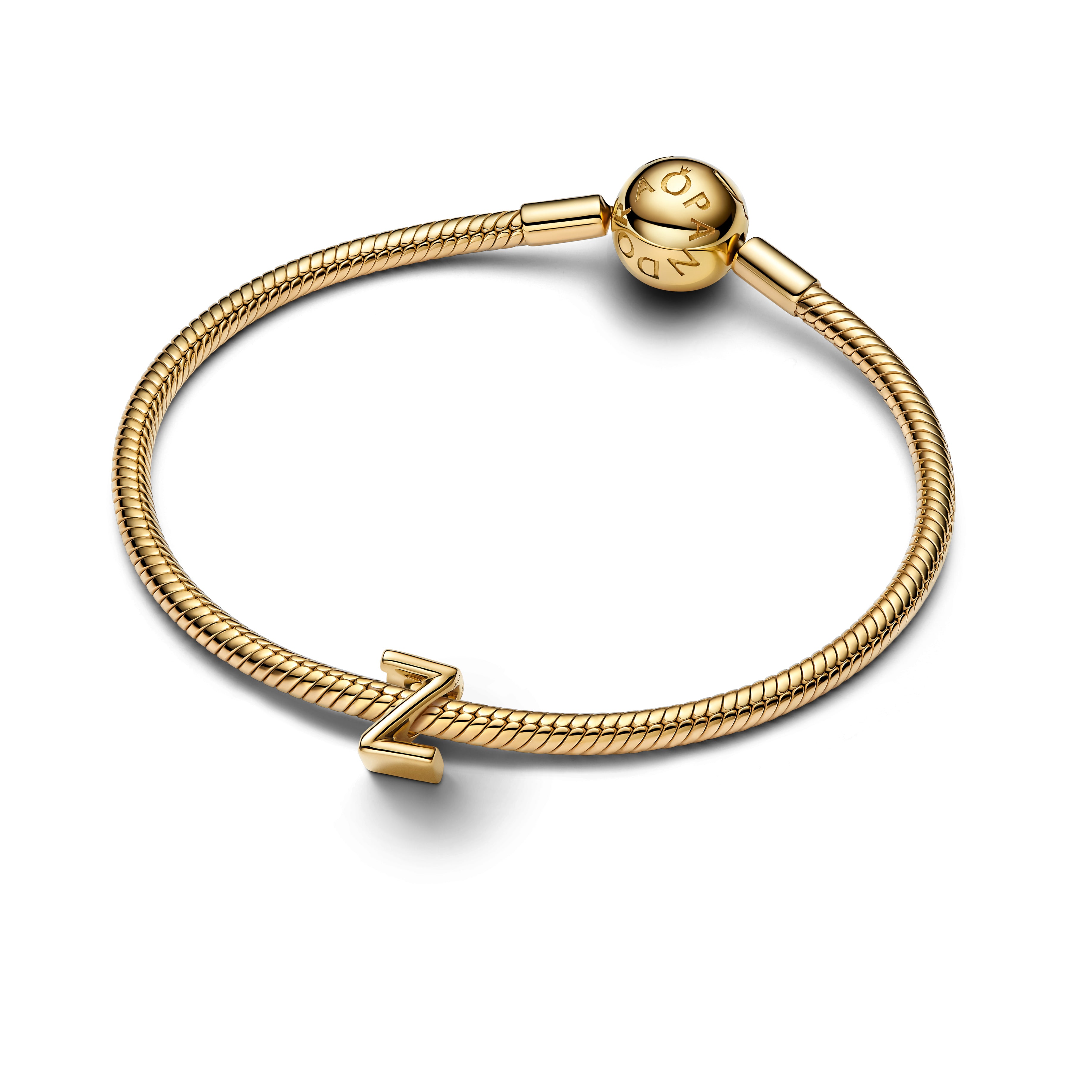 Pandora Letter Z Alfabetbedel goudverguld letterbedel - 763972C00