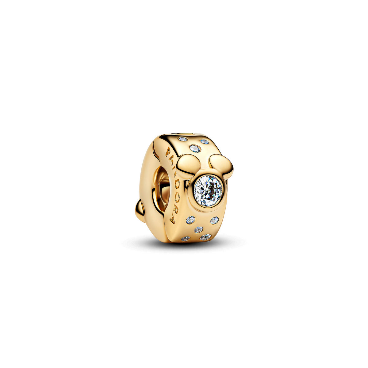 Pandora Disney Mickey & Minnie Clip Bedel 764130C01 – Verguld Zilver