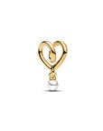 Pandora Gedraaid Hart Bedel 764138C01