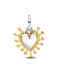Pandora Stralend Hart Hangende Bedel 764141C01 – Verguld Zilver