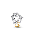 Pandora Huis en Hart Bedel 764145C00 – Zilver en Verguld