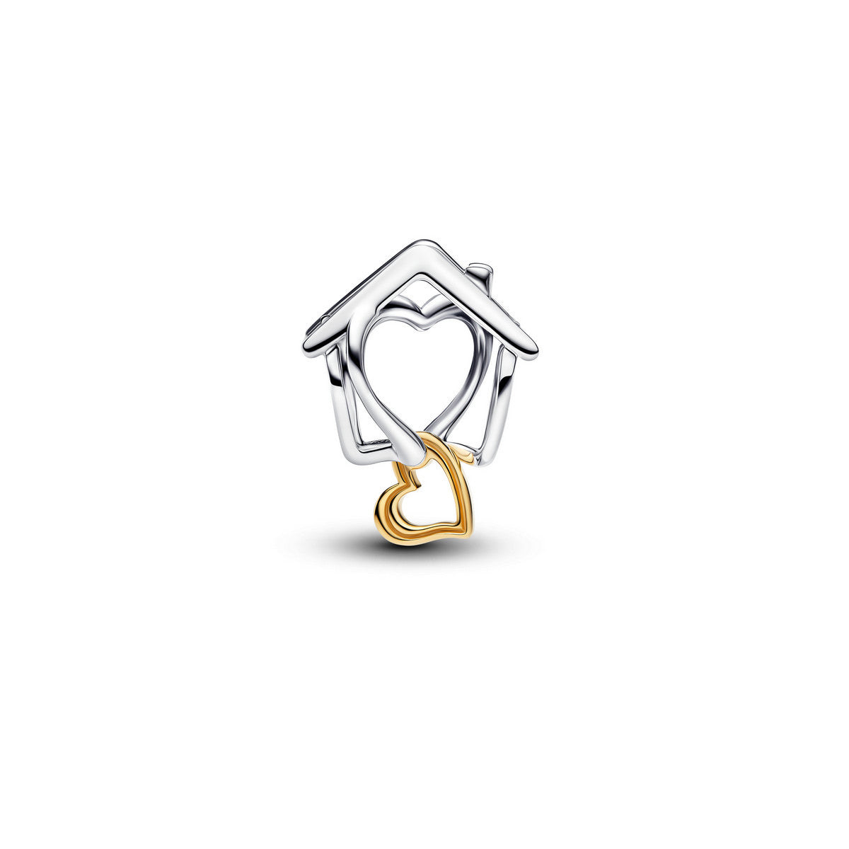 Pandora Huis en Hart Bedel 764145C00 – Zilver en Verguld