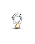 Pandora Huis en Hart Bedel 764145C00 – Zilver en Verguld