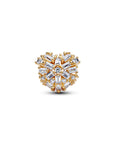 Pandora Bedel met Sprankelend Hart 764240C01 – Verguld Zilver