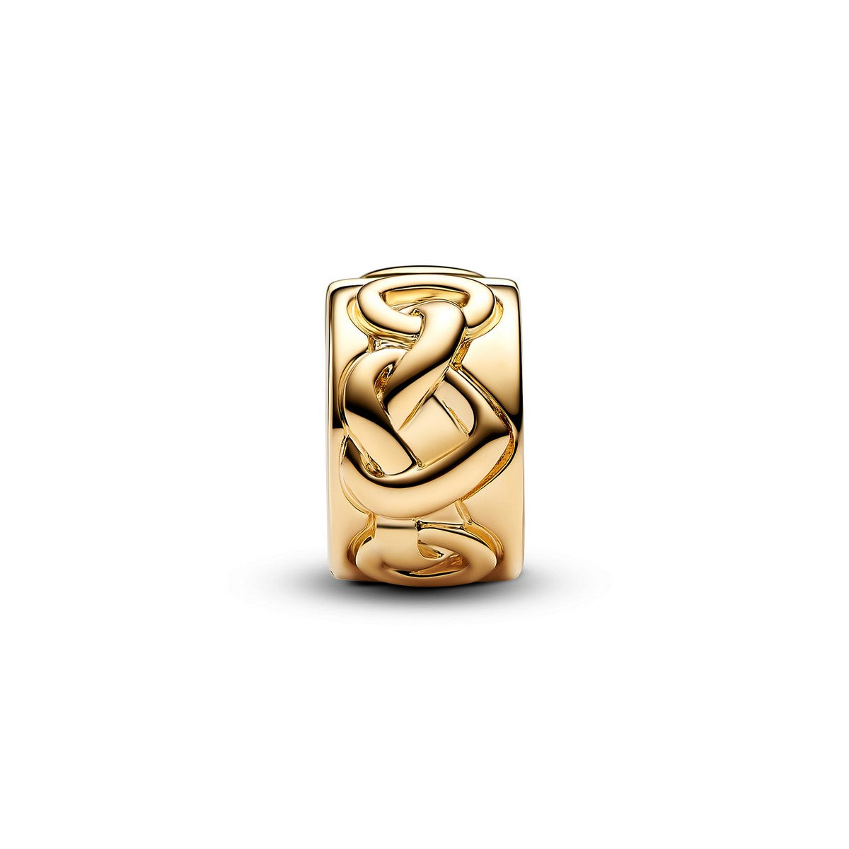 Pandora Knotted Hearts Clip Bedel goudverguld - 768035C00