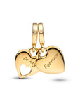 Pandora Dubbele Hart Gesplitste Hanger Bedel 769187C01 - PansiteNederland.nl