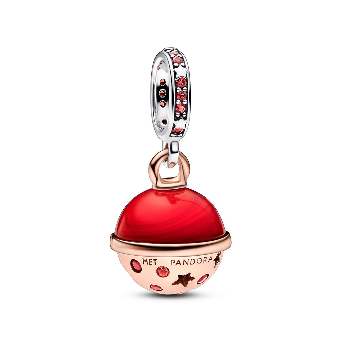 Pandora Sieraad bicolor zilver en roségoudverguld bedel - 782433C01