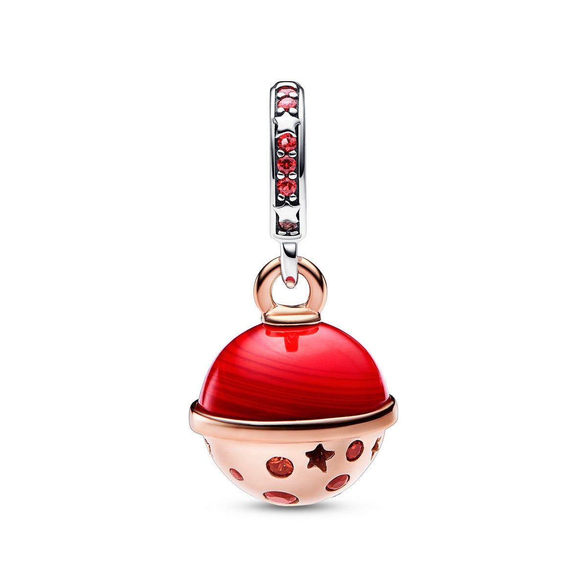 Pandora Sieraad bicolor zilver en roségoudverguld bedel - 782433C01