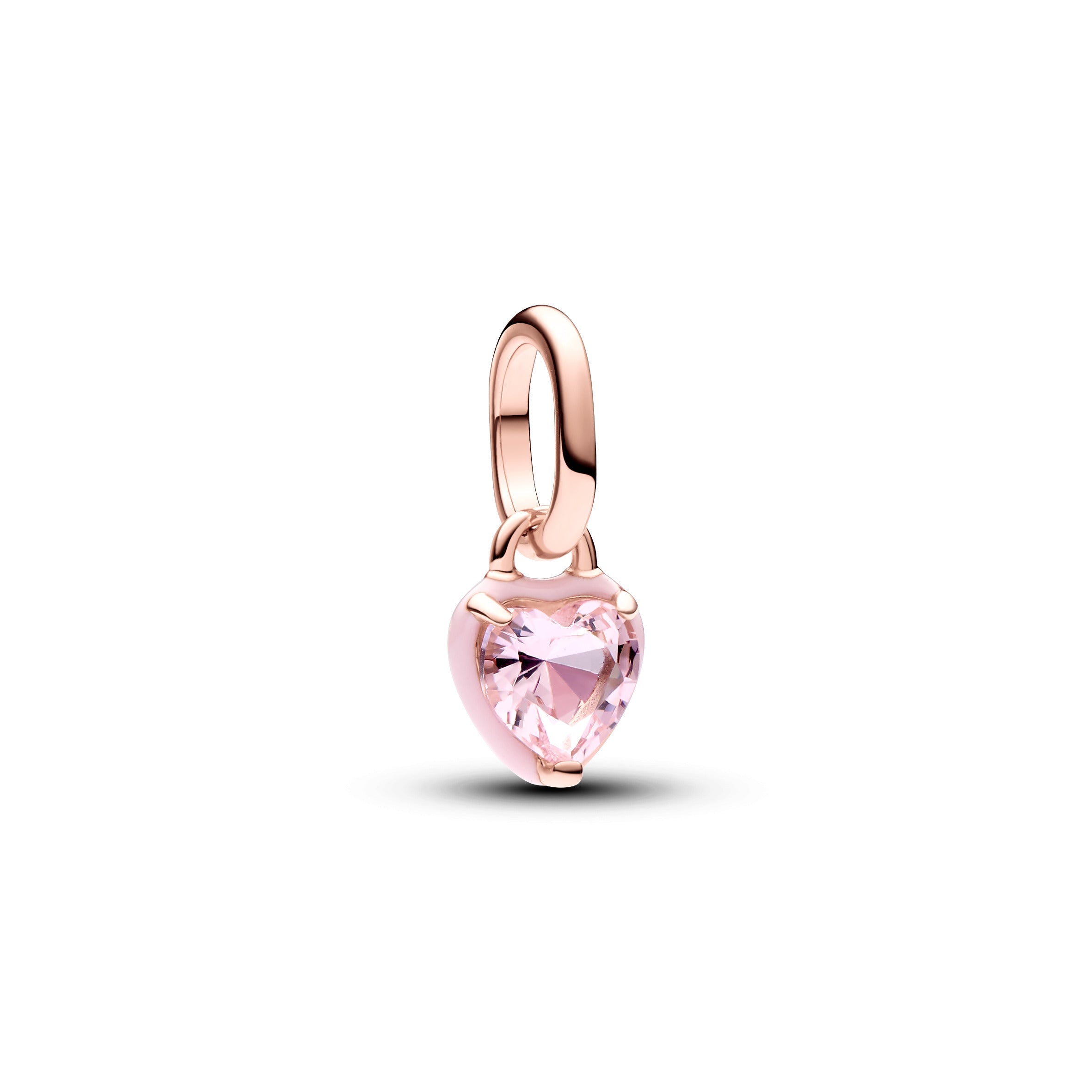 Pandora ME roze chakra hart hangende minibedel roségoudverguld - 783042C01
