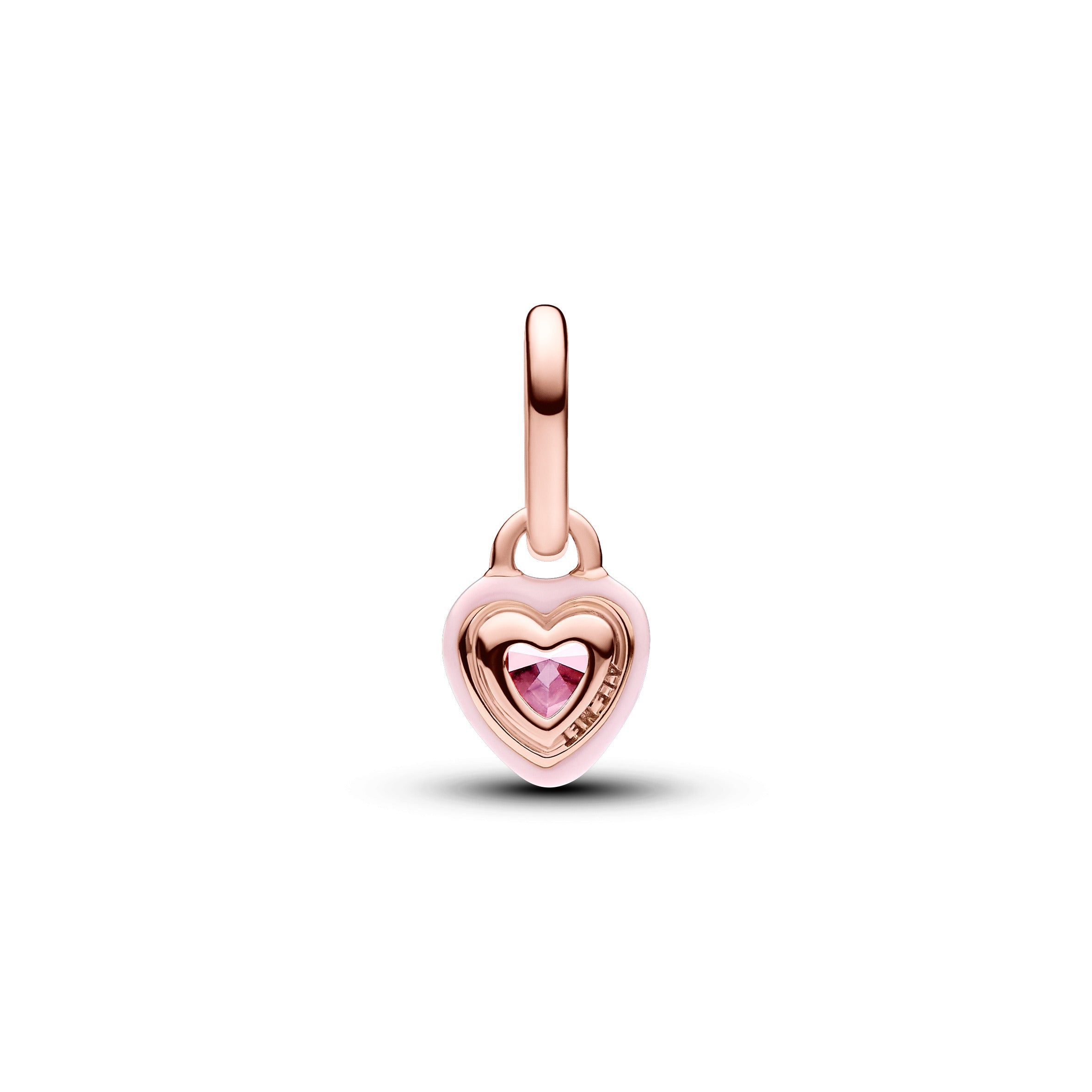 Pandora ME roze chakra hart hangende minibedel roségoudverguld - 783042C01