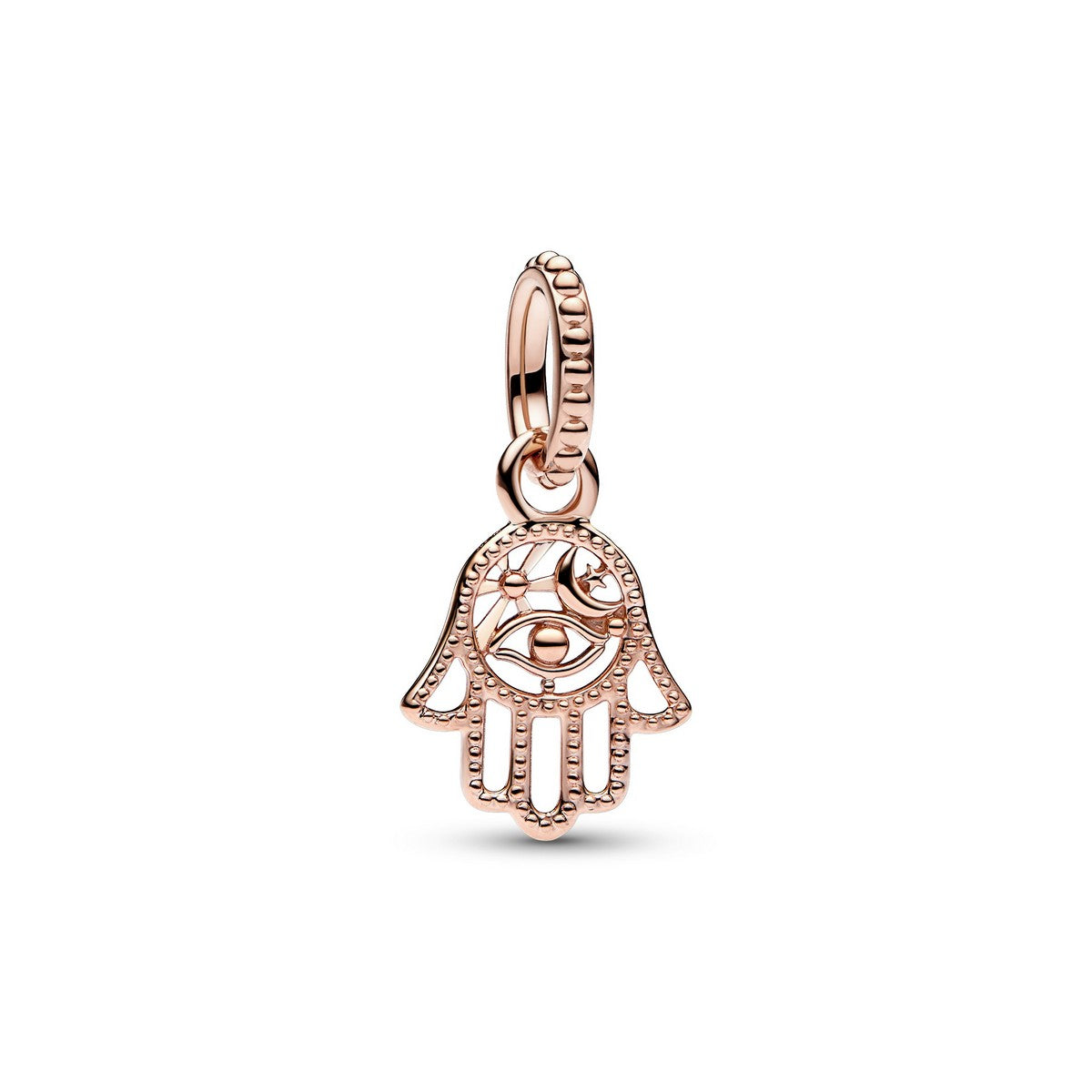 Pandora Protective Hamsa Hand Dangle Charm roségoudverguld - 789144C00