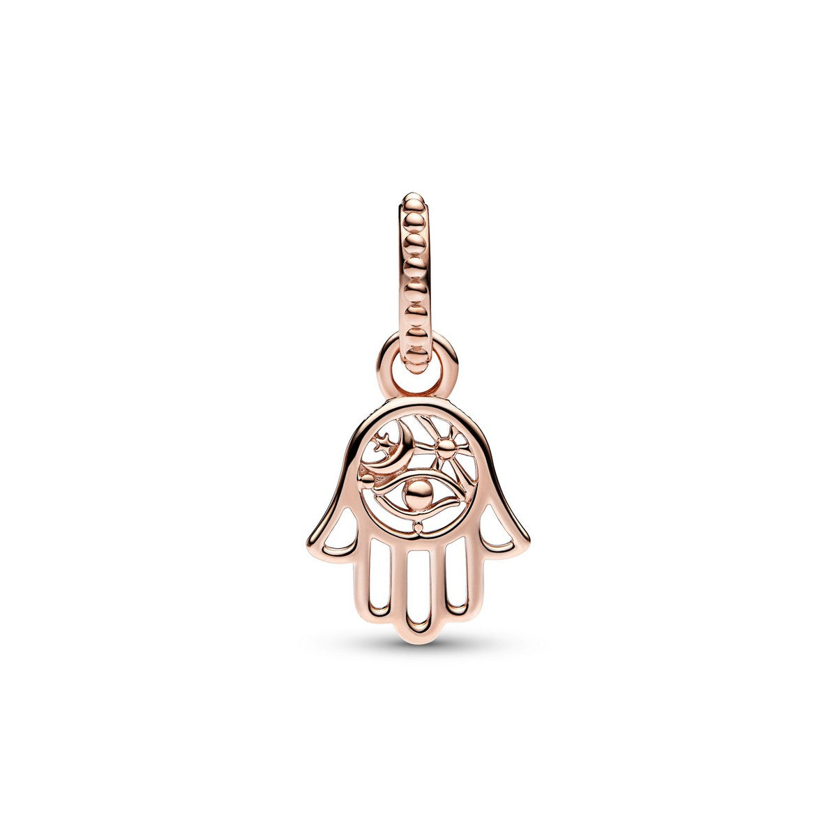 Pandora Protective Hamsa Hand Dangle Charm roségoudverguld - 789144C00