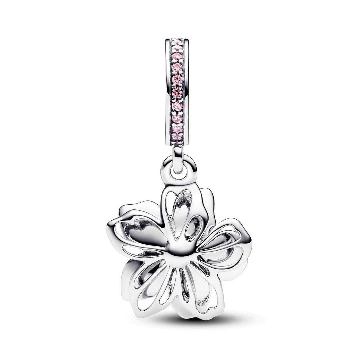 Pandora Kersenbloesem Hangende Bedel zilver - 790667C01