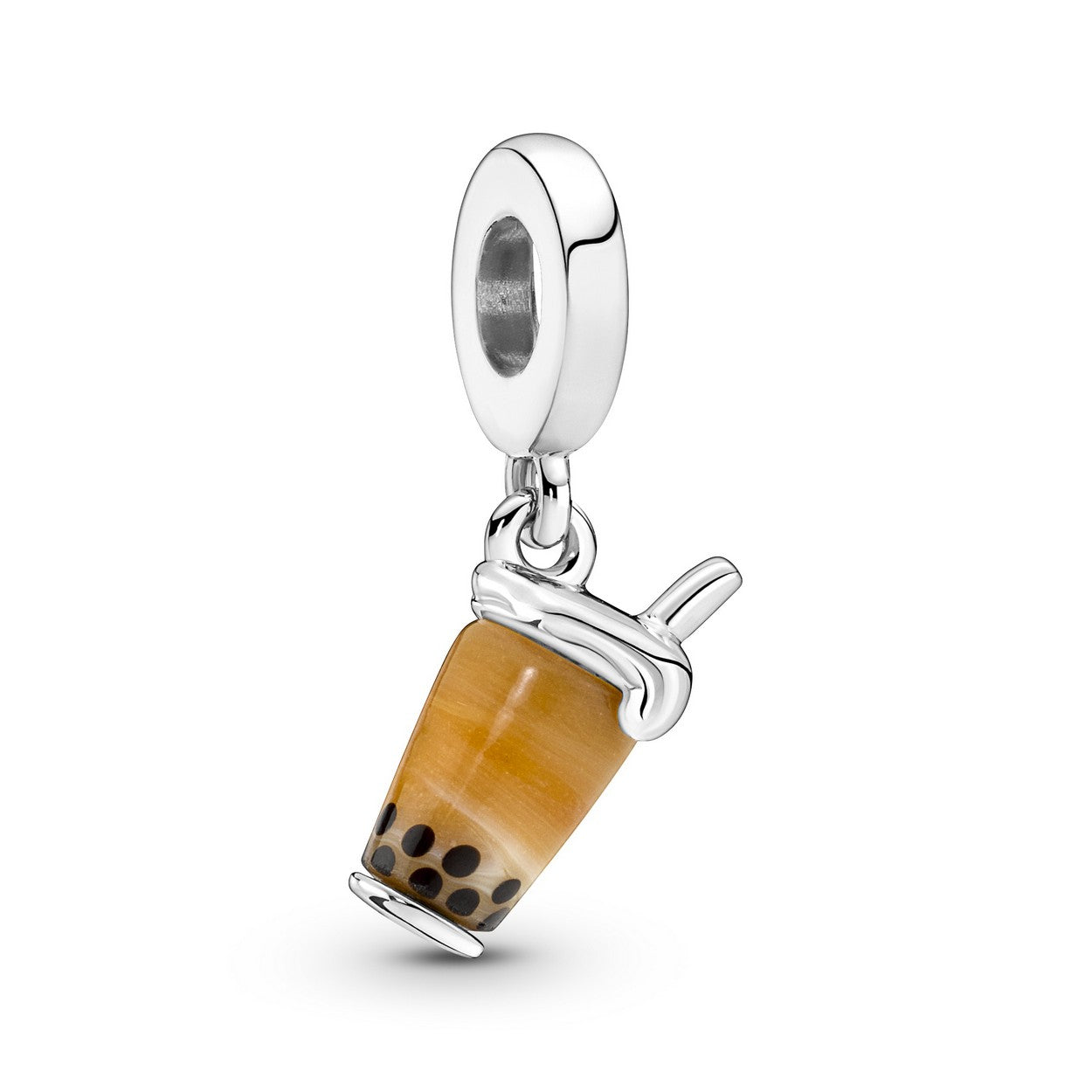 Pandora Murano Glass Bedel zilver bruin - 791685C01