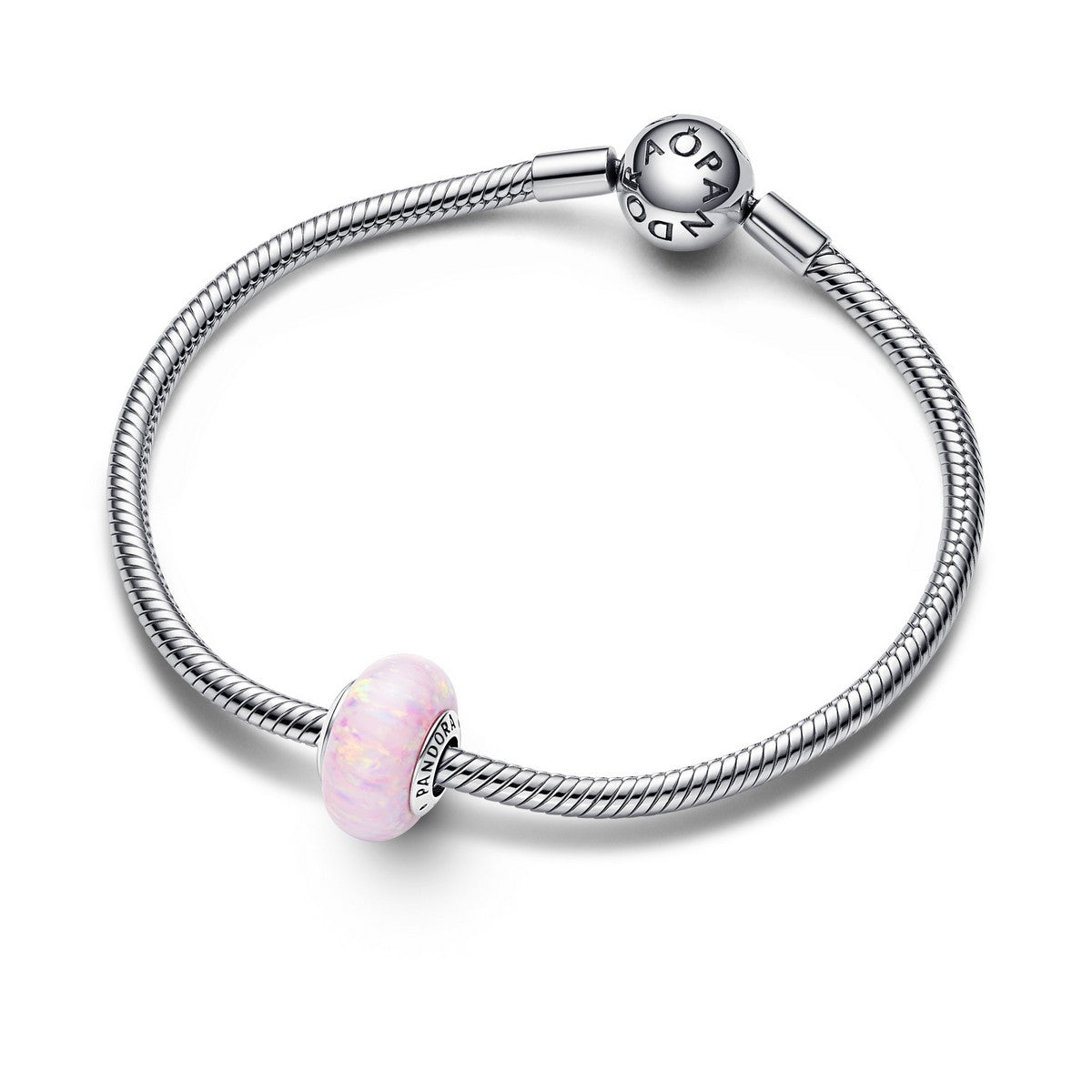 Pandora Opaalroze bedel zilver - 791691C03