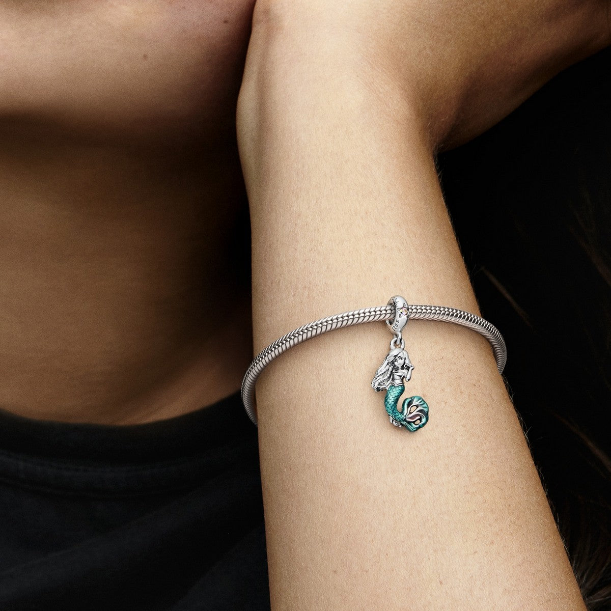 Pandora Disney De Kleine Zeemeermin Ariël Hangende Bedel zilver - 792695C01
