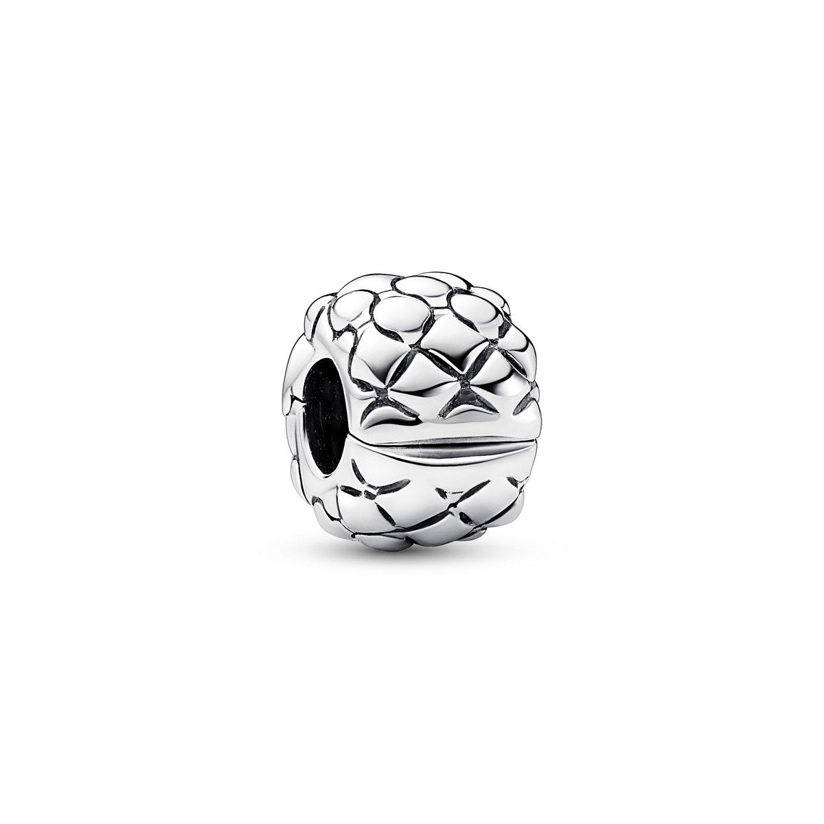 Pandora Studded clipbedel zilver - 792746C00