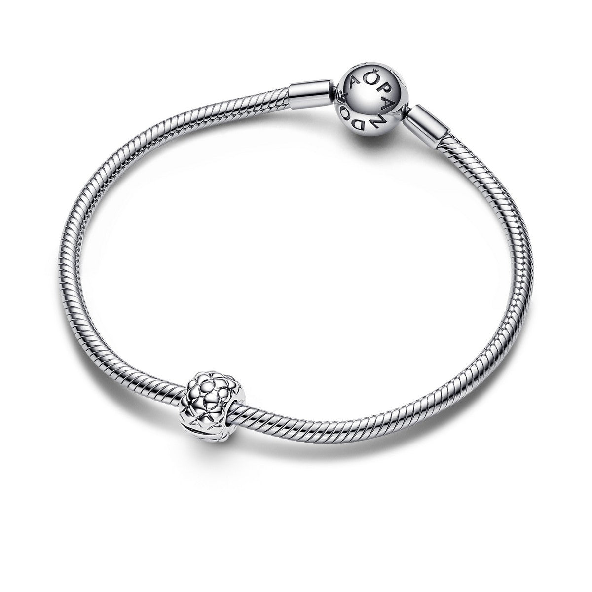 Pandora Studded clipbedel zilver - 792746C00