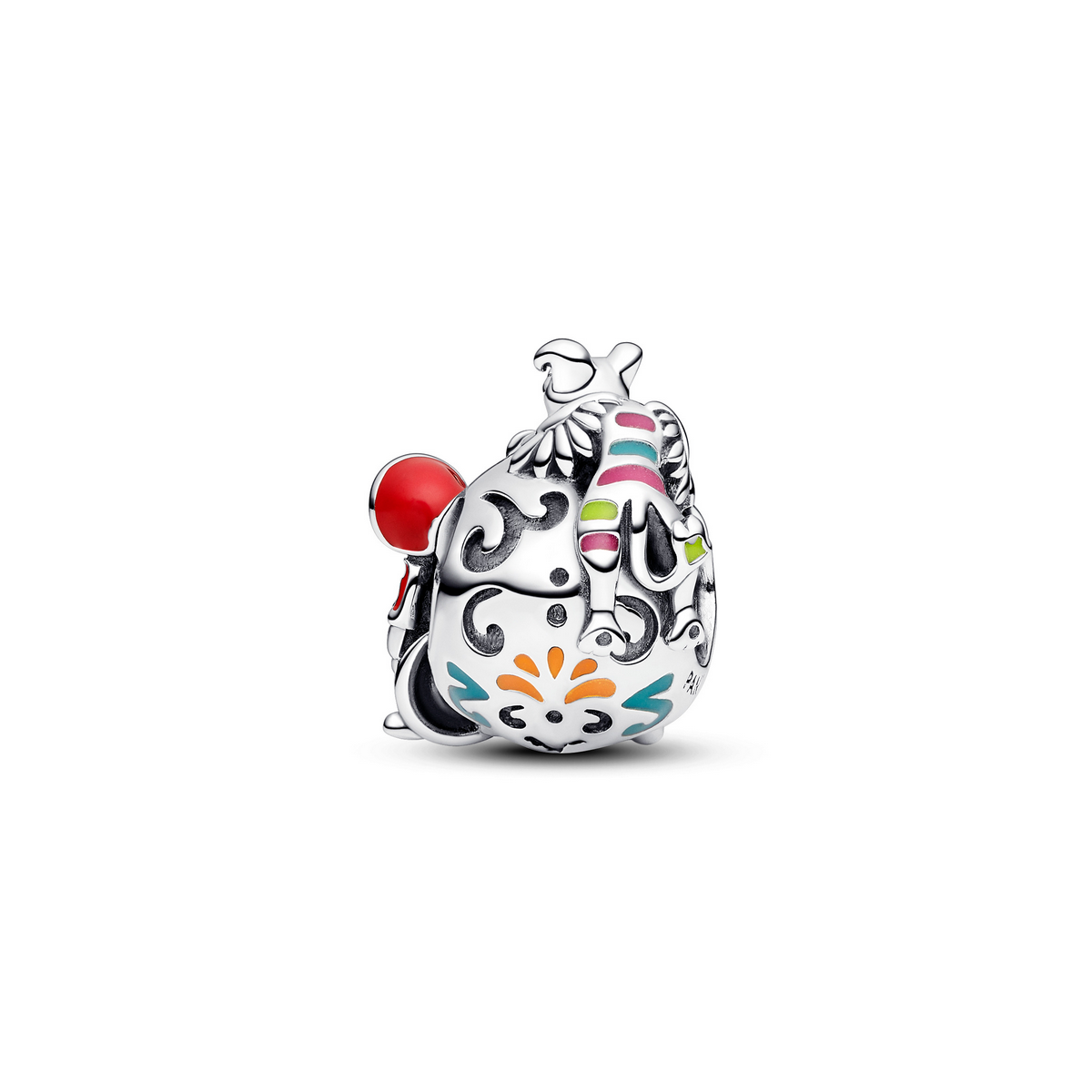 Pandora Disney Pixar Coco Miguel & Dante schedel Glow-in-the-dark Bedel zilver - 792817C01