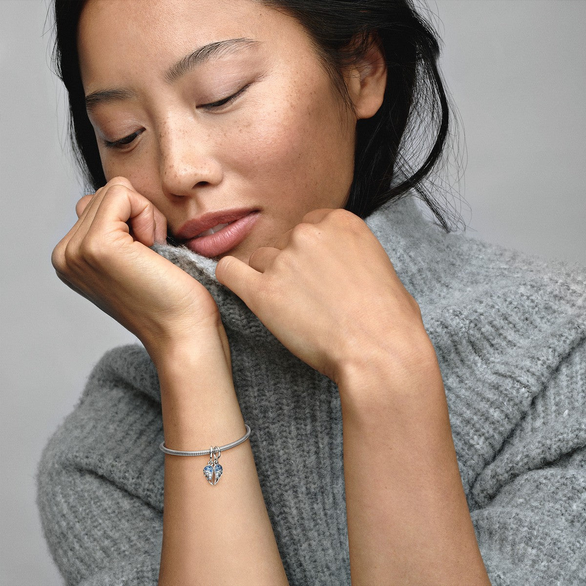 Pandora Sprankelende Deelbare Engelenvleugels Hangende Bedel zilver - 792821C01