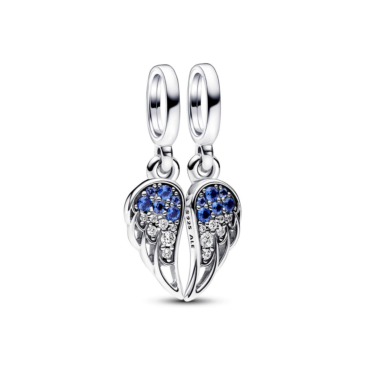 Pandora Sprankelende Deelbare Engelenvleugels Hangende Bedel zilver - 792821C01