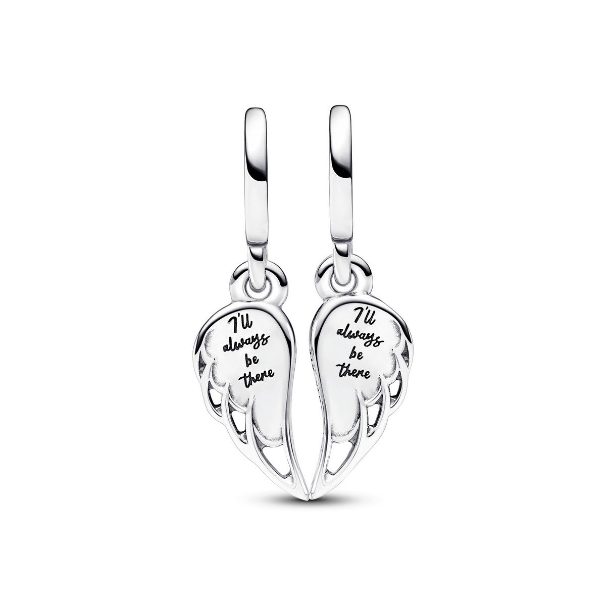 Pandora Sprankelende Deelbare Engelenvleugels Hangende Bedel zilver - 792821C01