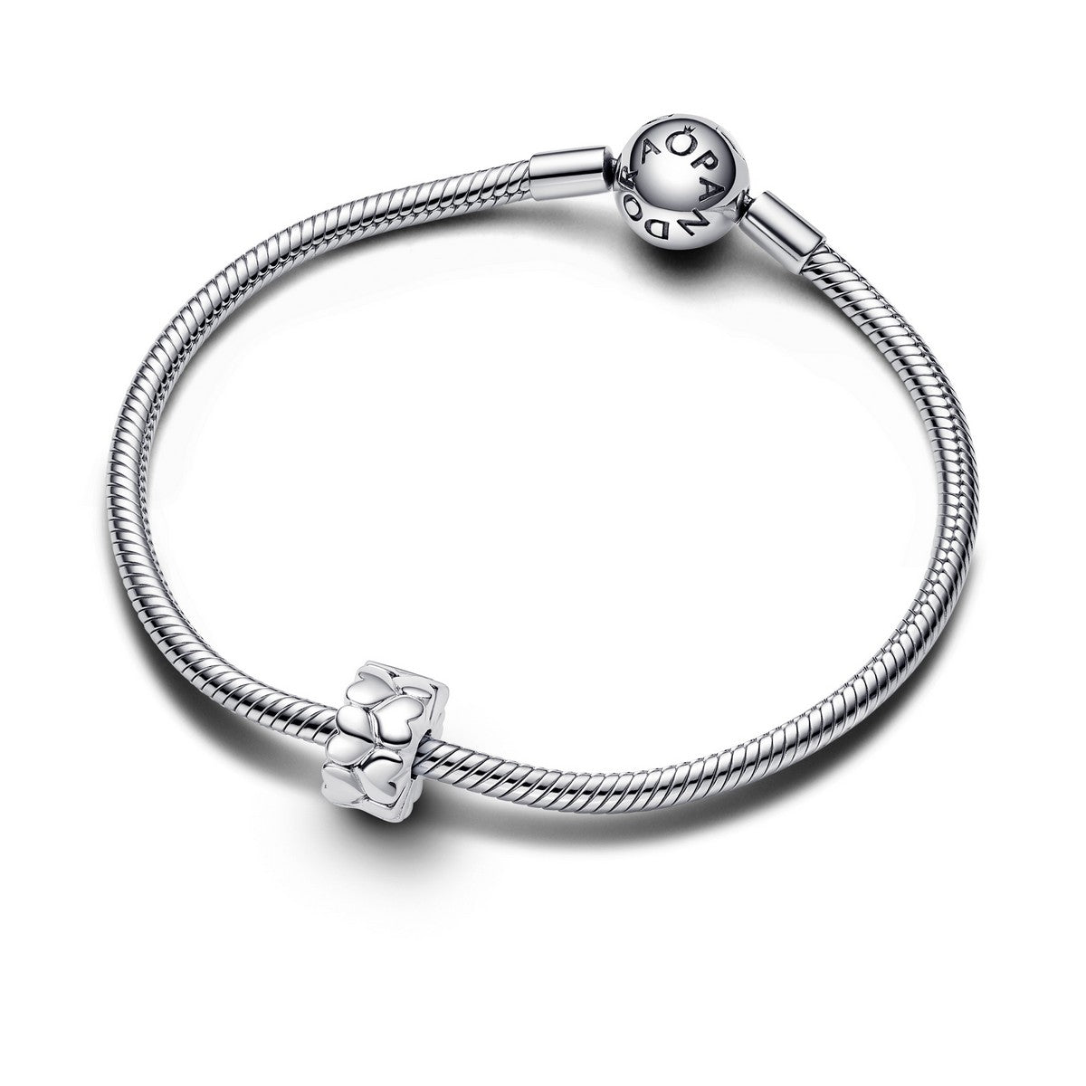 Pandora Hart Patroon Clipbedel zilver - 792828C00