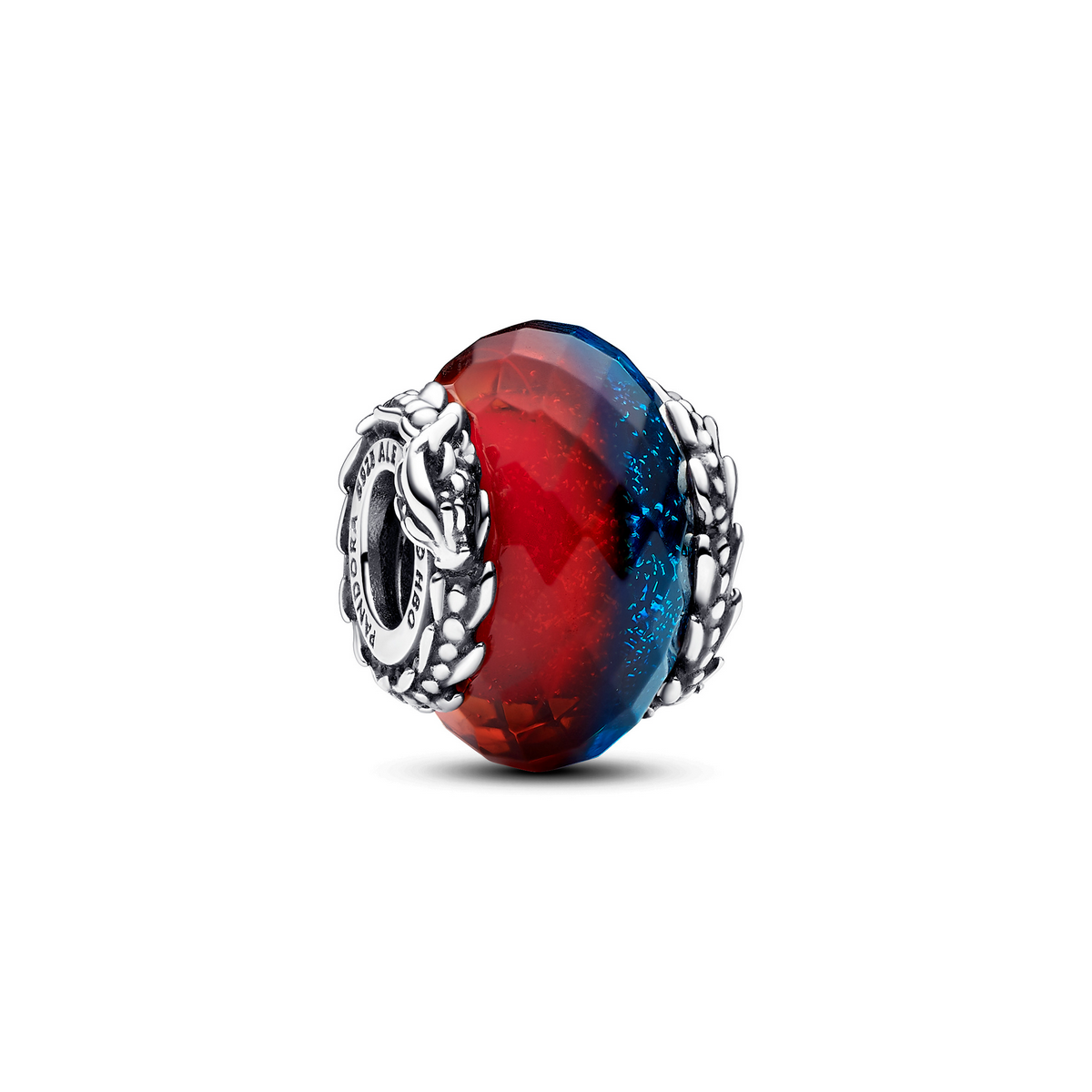 Pandora Spel van Thrones Ice & Fire Dragons Tweevoudige Muranoglazen Bedel zilver - 792966C00