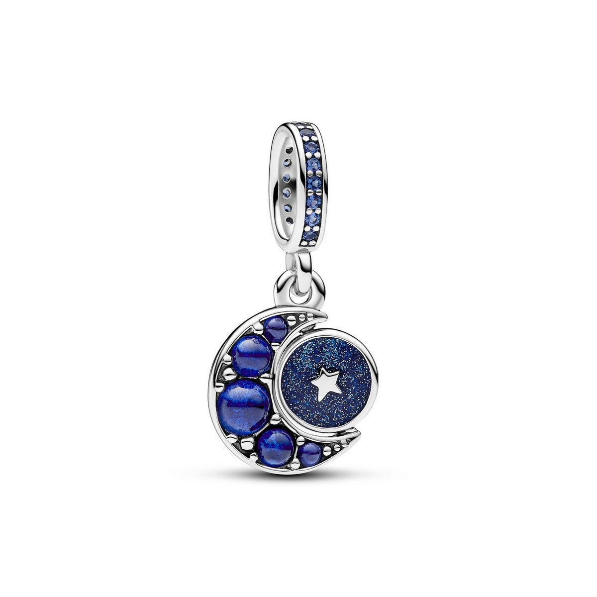 Pandora Sprankelende Maan Draaiende Hangende Bedel zilver - 792979C01