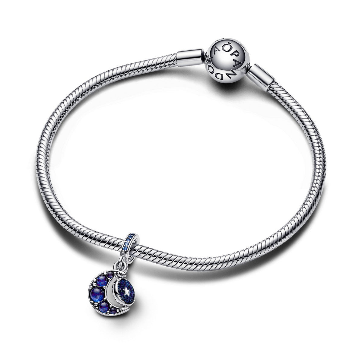 Pandora Sprankelende Maan Draaiende Hangende Bedel zilver - 792979C01
