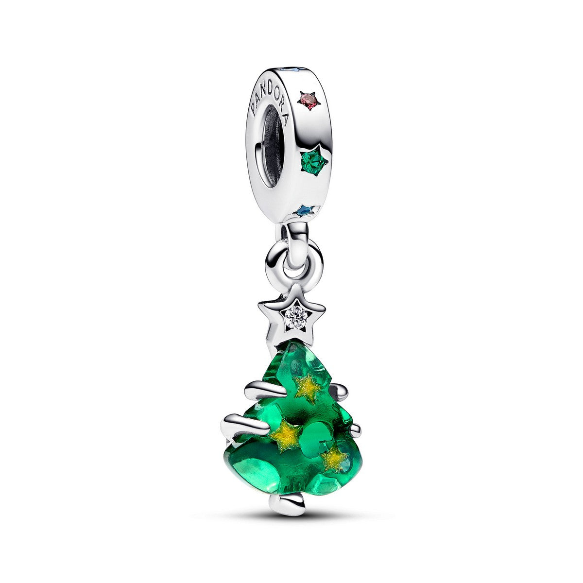 Pandora Sprankelende Kerstboom Hangende Bedel zilver - 792983C01