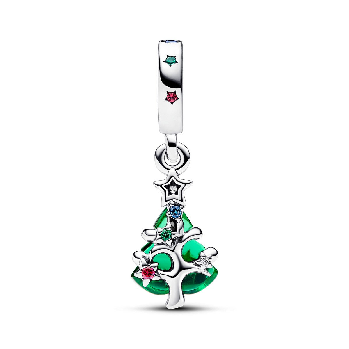 Pandora Sprankelende Kerstboom Hangende Bedel zilver - 792983C01