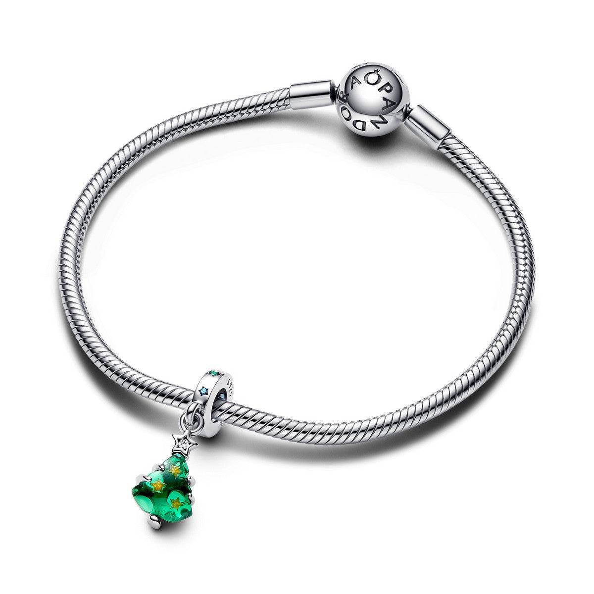 Pandora Sprankelende Kerstboom Hangende Bedel zilver - 792983C01