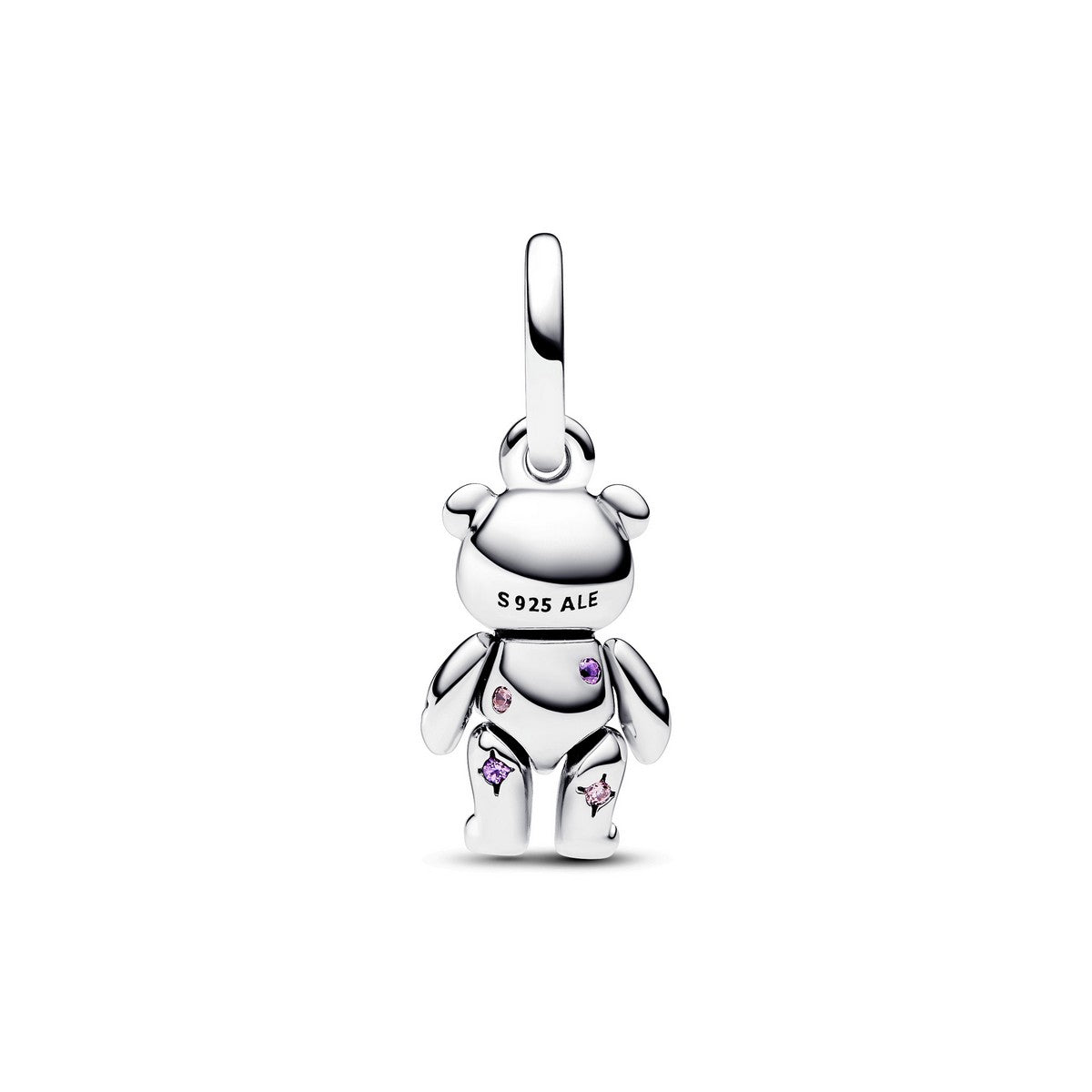 Pandora Beweegbare Teddybeer Hangende Bedel zilver - 792986C01