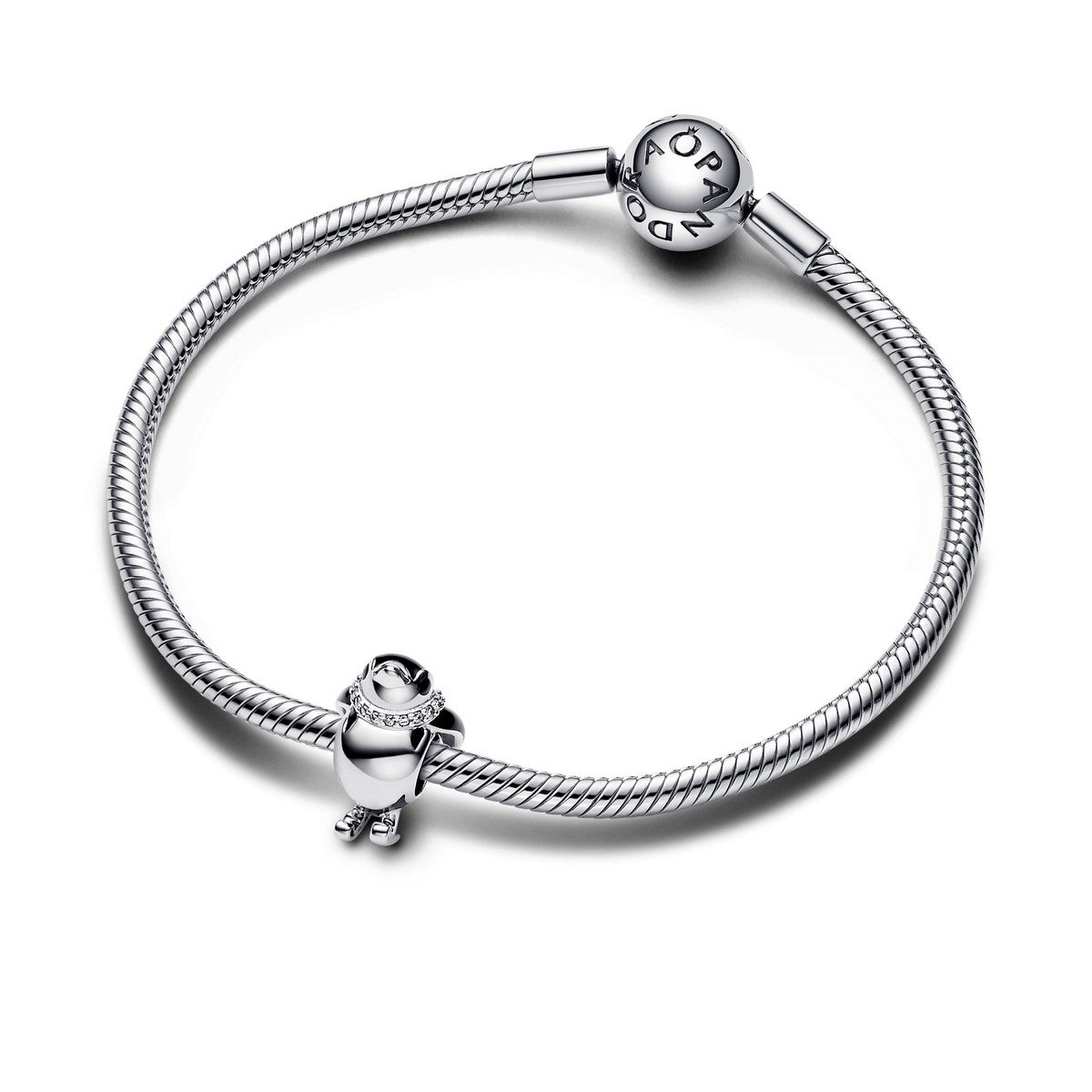 Pandora Skiënde Pinguïn Bedel zilver - 792988C01