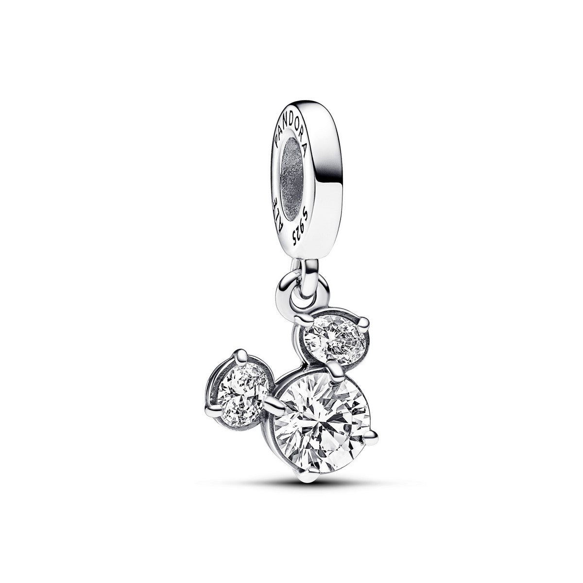 Pandora Disney Mickey Mouse Sprankelend Hoofd Silhouet Hangende Bedel zilver - 793031C01