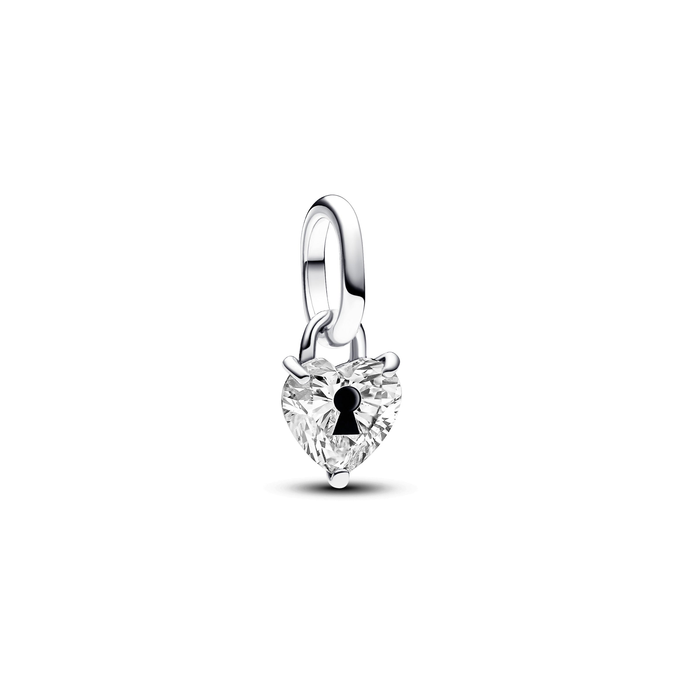 Pandora ME sleutelgat hart hangende minibedel zilver - 793086C01