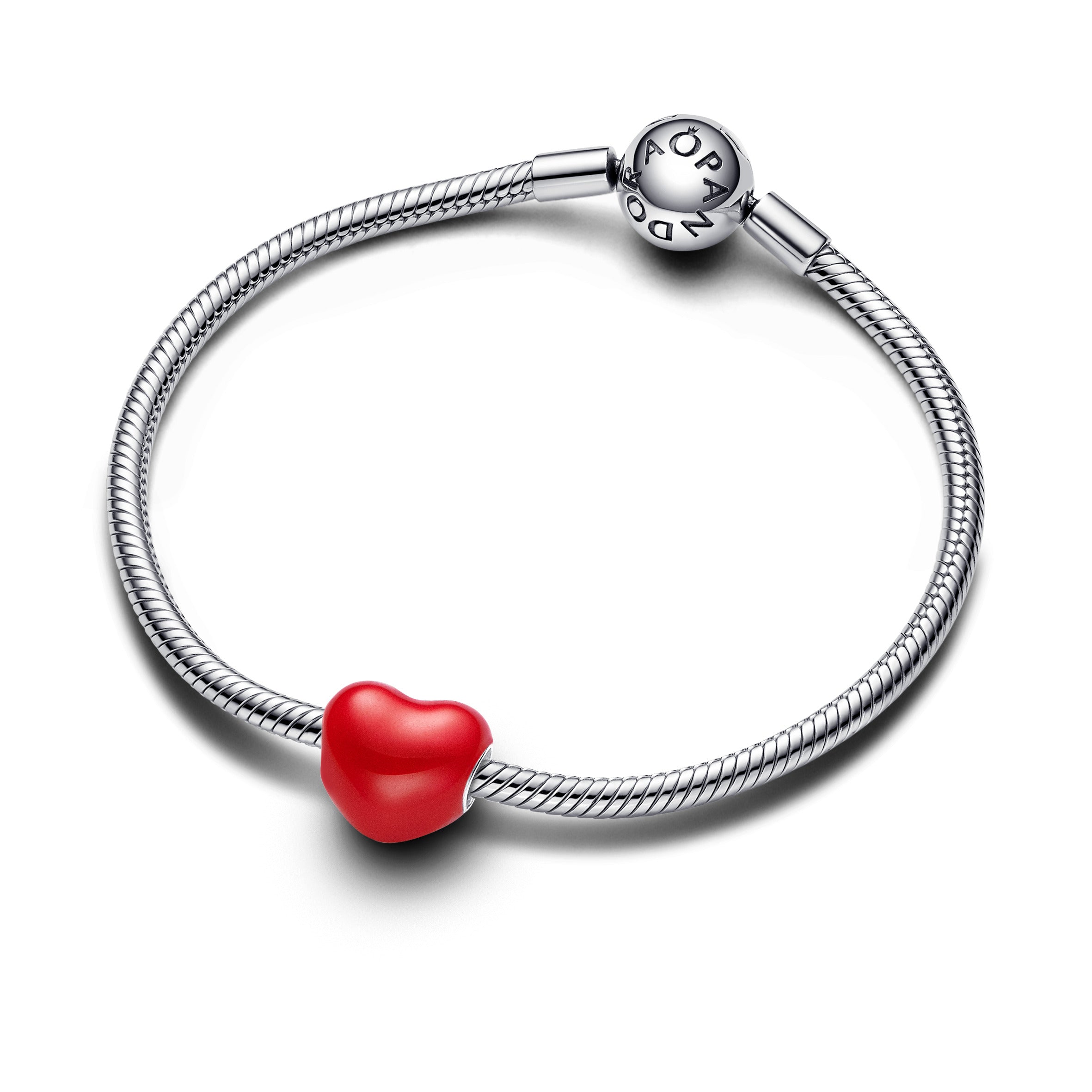Pandora Kleurveranderende hart-bedel geheime boodschap zilver - 793087C01
