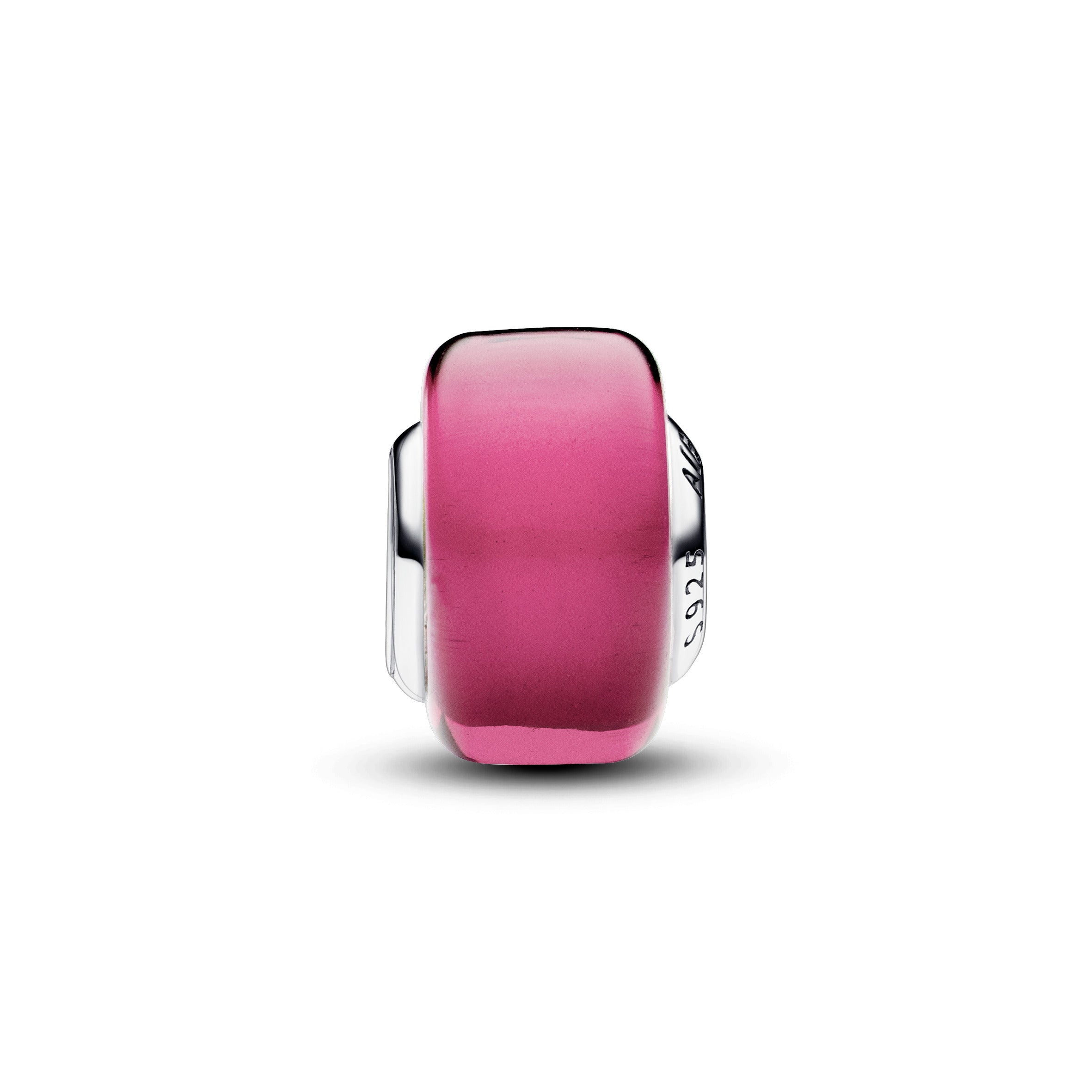 Pandora Roze minibedel van muranoglas zilver - 793107C00