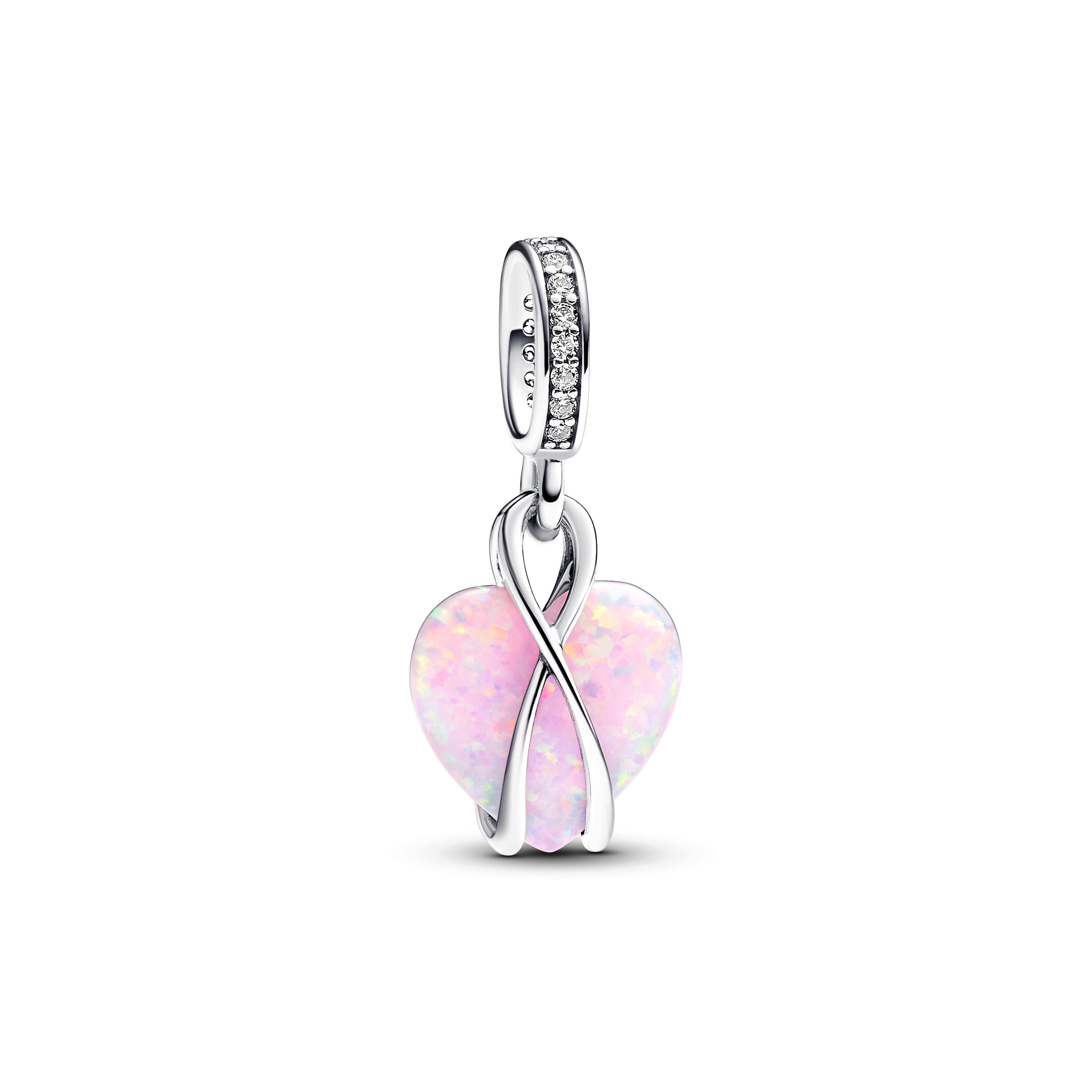Pandora Mum Opalescent Hart Hangende Bedel zilver - 793202C01