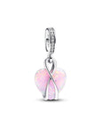 Pandora Mama Hart Sterling Zilver met Opal Hangende Bedel 793202C01 - PansiteNederland.nl