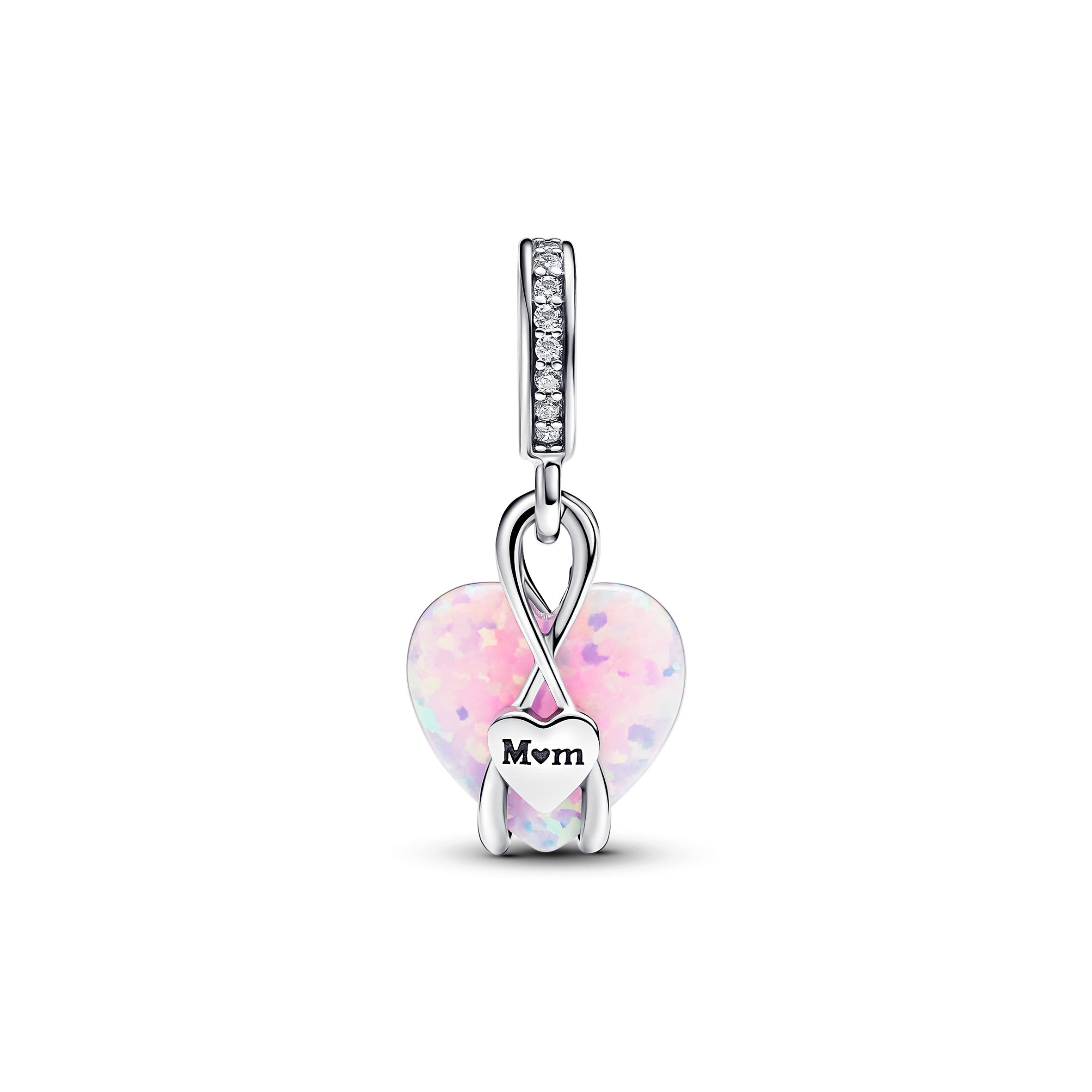 Pandora Mum Opalescent Hart Hangende Bedel zilver - 793202C01