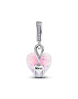 Pandora Mama Hart Sterling Zilver met Opal Hangende Bedel 793202C01 - PansiteNederland.nl