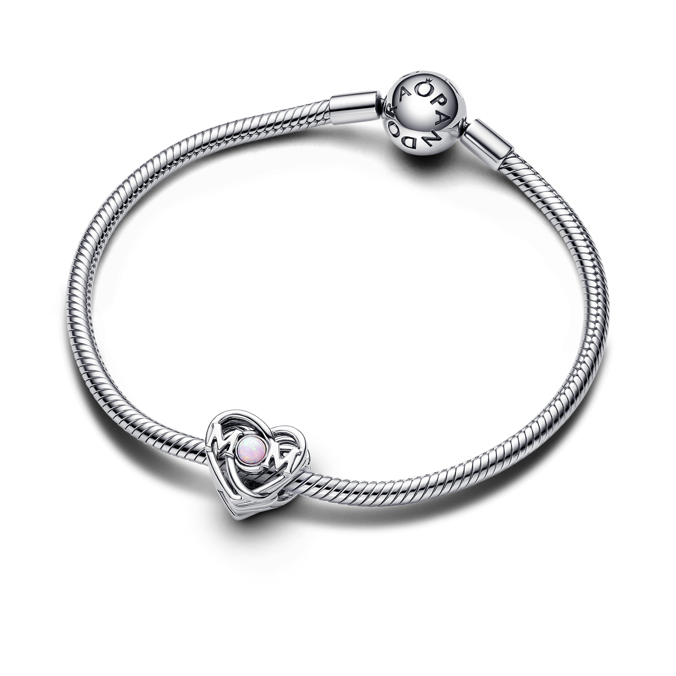 Pandora Opengewerkte Mum en Hart Bedel zilver - 793233C01