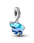 Pandora Blauwe Muranoglas Olifant Hangende Bedel 793339C01 - PansiteNederland.nl